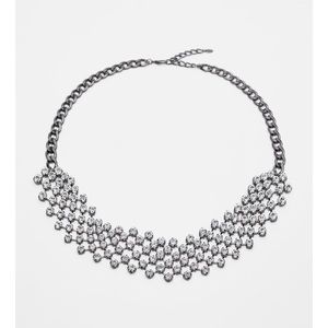 Zara Silver Statement Necklace